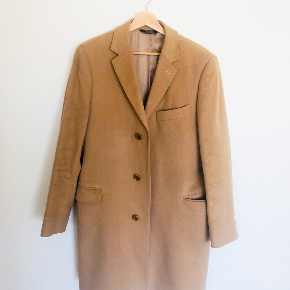 Saks 5th Avenue Camel Overcoat